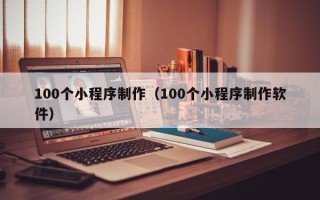 潍坊100个小程序制作（100个小程序制作软件）